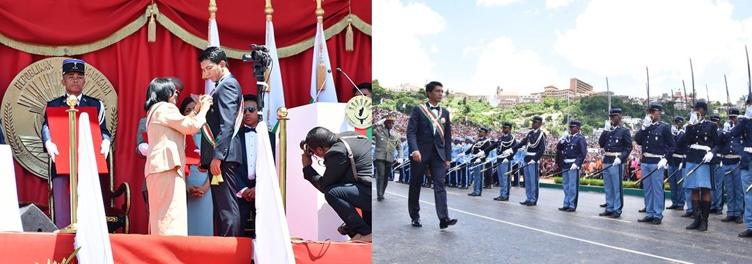 Investiture du nouveau Président de la République de Madagascar Andry Nirina Rajoelina