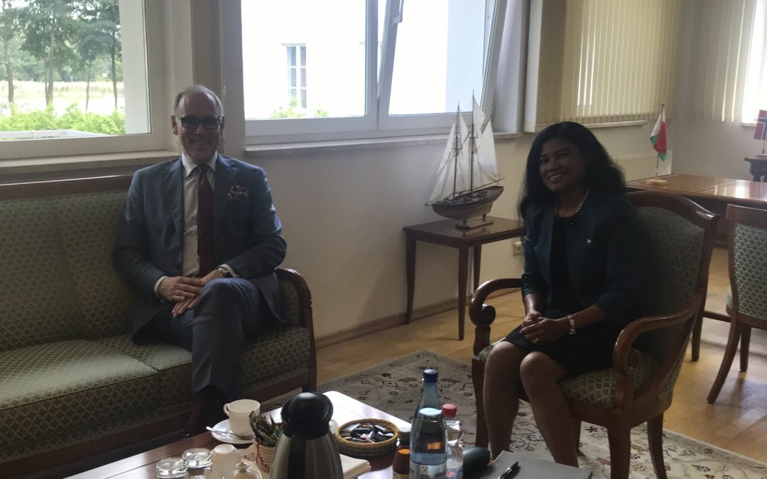 Courtesy call of HEM Michael Derus to the Embassy of Madagascar in Falkensee
